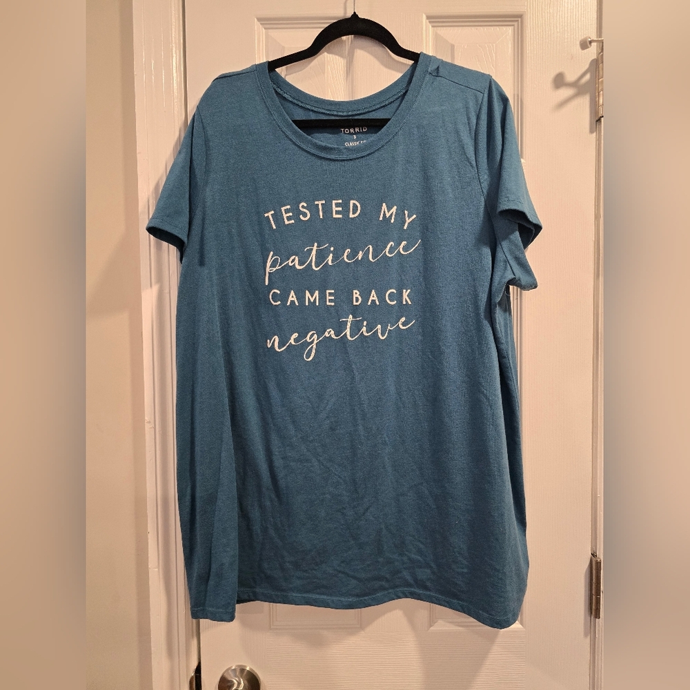Torrid Teal Graphic Short Sleeve Tee